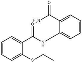 2-[(2-ethylsulfanylbenzoyl)amino]benzamide Struktur