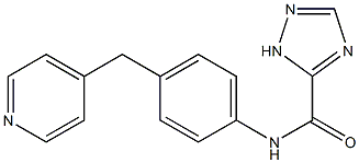 N-[4-(pyridin-4-ylmethyl)phenyl]-1H-1,2,4-triazole-5-carboxamide Structure