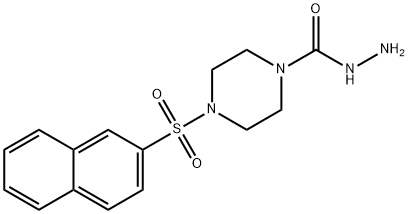 4-naphthalen-2-ylsulfonylpiperazine-1-carbohydrazide Struktur