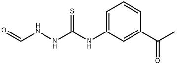 N-[(3-acetylphenyl)carbamothioylamino]formamide Struktur