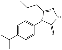 4-(4-propan-2-ylphenyl)-3-propyl-1H-1,2,4-triazole-5-thione Struktur