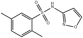 2,5-dimethyl-N-(1,2-oxazol-3-yl)benzenesulfonamide Struktur