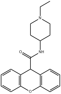 N-(1-ethylpiperidin-4-yl)-9H-xanthene-9-carboxamide Struktur