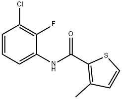 N-(3-chloro-2-fluorophenyl)-3-methylthiophene-2-carboxamide Struktur