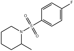 1-(4-fluorophenyl)sulfonyl-2-methylpiperidine Struktur