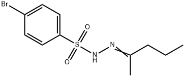 4-bromo-N-[(E)-pentan-2-ylideneamino]benzenesulfonamide Struktur