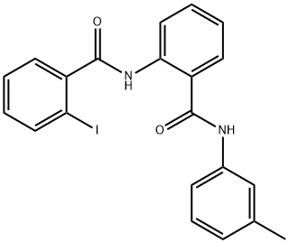 2-[(2-iodobenzoyl)amino]-N-(3-methylphenyl)benzamide Struktur