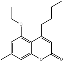 4-butyl-5-ethoxy-7-methylchromen-2-one Struktur