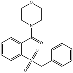 (2-benzylsulfonylphenyl)-morpholin-4-ylmethanone Struktur