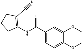 N-(2-cyanocyclopenten-1-yl)-3,4-dimethoxybenzamide Struktur