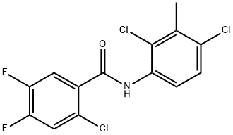 2-chloro-N-(2,4-dichloro-3-methylphenyl)-4,5-difluorobenzamide Structure