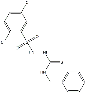 1-benzyl-3-[(2,5-dichlorophenyl)sulfonylamino]thiourea Struktur