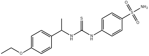 1-[1-(4-ethoxyphenyl)ethyl]-3-(4-sulfamoylphenyl)thiourea Struktur