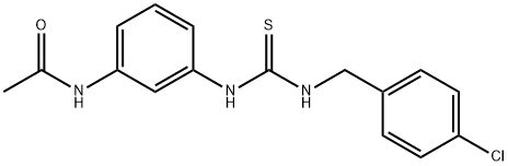 N-[3-[(4-chlorophenyl)methylcarbamothioylamino]phenyl]acetamide Struktur