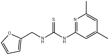 1-(4,6-dimethylpyridin-2-yl)-3-(furan-2-ylmethyl)thiourea Struktur