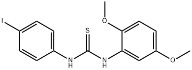 1-(2,5-dimethoxyphenyl)-3-(4-iodophenyl)thiourea Struktur