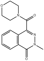 2-methyl-4-(morpholine-4-carbonyl)phthalazin-1-one Struktur