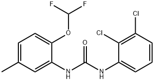 1-(2,3-dichlorophenyl)-3-[2-(difluoromethoxy)-5-methylphenyl]urea Struktur