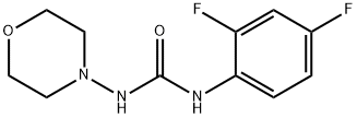 1-(2,4-difluorophenyl)-3-morpholin-4-ylurea Struktur