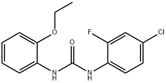 1-(4-chloro-2-fluorophenyl)-3-(2-ethoxyphenyl)urea Struktur