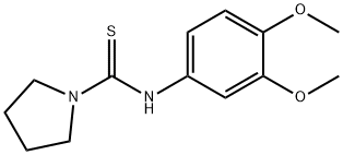 N-(3,4-dimethoxyphenyl)pyrrolidine-1-carbothioamide Struktur