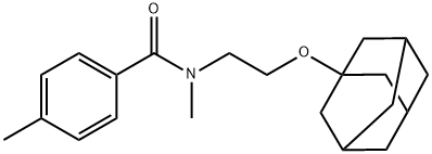 N-[2-(1-adamantyloxy)ethyl]-N,4-dimethylbenzamide Structure