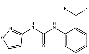 1-(1,2-oxazol-3-yl)-3-[2-(trifluoromethyl)phenyl]urea Struktur