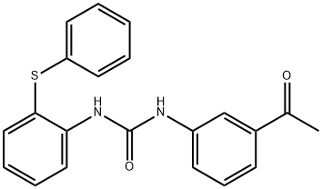 1-(3-acetylphenyl)-3-(2-phenylsulfanylphenyl)urea Struktur