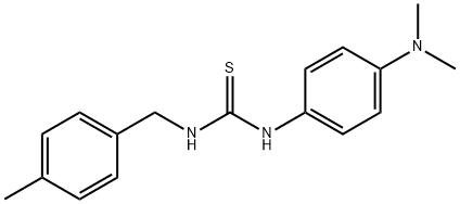 1-[4-(dimethylamino)phenyl]-3-[(4-methylphenyl)methyl]thiourea Struktur