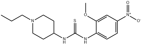 1-(2-methoxy-4-nitrophenyl)-3-(1-propylpiperidin-4-yl)thiourea Struktur