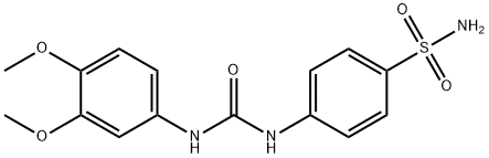 1-(3,4-dimethoxyphenyl)-3-(4-sulfamoylphenyl)urea Struktur