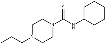 N-cyclohexyl-4-propylpiperazine-1-carbothioamide Struktur