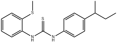 1-(4-butan-2-ylphenyl)-3-(2-methylsulfanylphenyl)thiourea Struktur