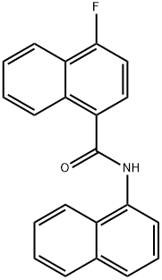 4-fluoro-N-naphthalen-1-ylnaphthalene-1-carboxamide Struktur