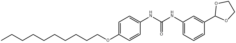 1-(4-decoxyphenyl)-3-[3-(1,3-dioxolan-2-yl)phenyl]urea Struktur