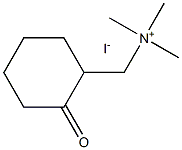 trimethyl-[(2-oxocyclohexyl)methyl]azanium iodide Struktur