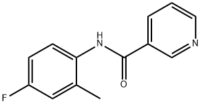 N-(4-fluoro-2-methylphenyl)pyridine-3-carboxamide Struktur