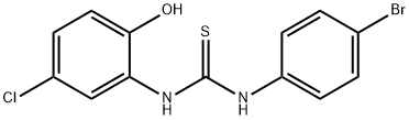 1-(4-bromophenyl)-3-(5-chloro-2-hydroxyphenyl)thiourea Struktur