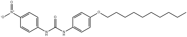 1-(4-decoxyphenyl)-3-(4-nitrophenyl)urea Struktur