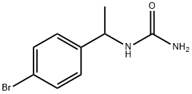 1-(4-bromophenyl)ethylurea Struktur