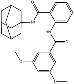 N-[2-(1-adamantylcarbamoyl)phenyl]-3,5-dimethoxybenzamide Struktur