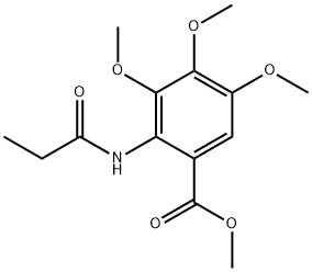 methyl 3,4,5-trimethoxy-2-(propanoylamino)benzoate Structure