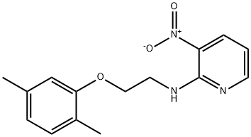 N-[2-(2,5-dimethylphenoxy)ethyl]-3-nitropyridin-2-amine Struktur