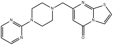 7-[(4-pyrimidin-2-ylpiperazin-1-yl)methyl]-[1,3]thiazolo[3,2-a]pyrimidin-5-one Struktur