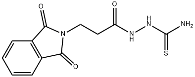 [3-(1,3-dioxoisoindol-2-yl)propanoylamino]thiourea Struktur