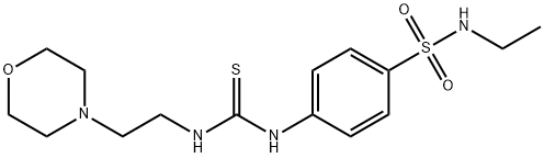 1-[4-(ethylsulfamoyl)phenyl]-3-(2-morpholin-4-ylethyl)thiourea Struktur