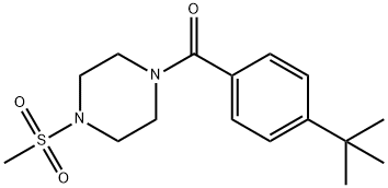 (4-tert-butylphenyl)-(4-methylsulfonylpiperazin-1-yl)methanone Struktur