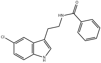 N-[2-(5-chloro-1H-indol-3-yl)ethyl]benzamide Struktur