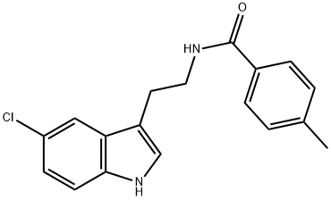 N-[2-(5-chloro-1H-indol-3-yl)ethyl]-4-methylbenzamide Struktur