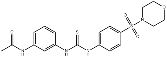 N-[3-[(4-morpholin-4-ylsulfonylphenyl)carbamothioylamino]phenyl]acetamide Struktur